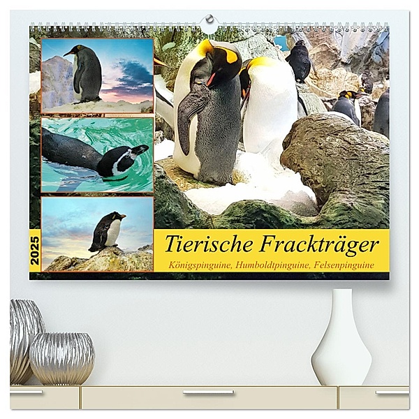 Tierische Frackträger (hochwertiger Premium Wandkalender 2025 DIN A2 quer), Kunstdruck in Hochglanz, Calvendo, Claudia Kleemann