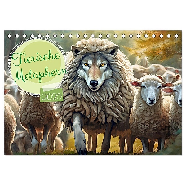 Tierische Metaphern (Tischkalender 2025 DIN A5 quer), CALVENDO Monatskalender, Calvendo, pixs:sell