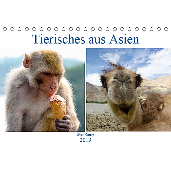 Tierisches aus Asien (Tischkalender 2019 DIN A5 quer), Sven Gruse