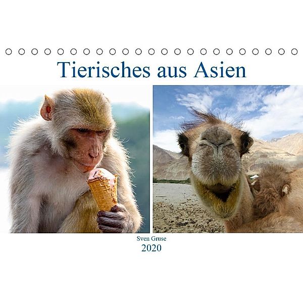 Tierisches aus Asien (Tischkalender 2020 DIN A5 quer), Sven Gruse