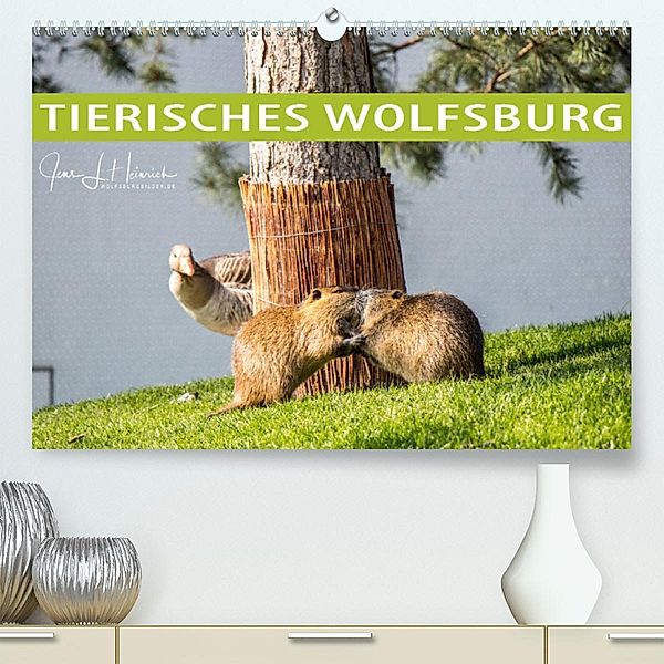 Tierisches Wolfsburg (Premium, hochwertiger DIN A2 Wandkalender 2023, Kunstdruck in Hochglanz), Jens L. Heinrich