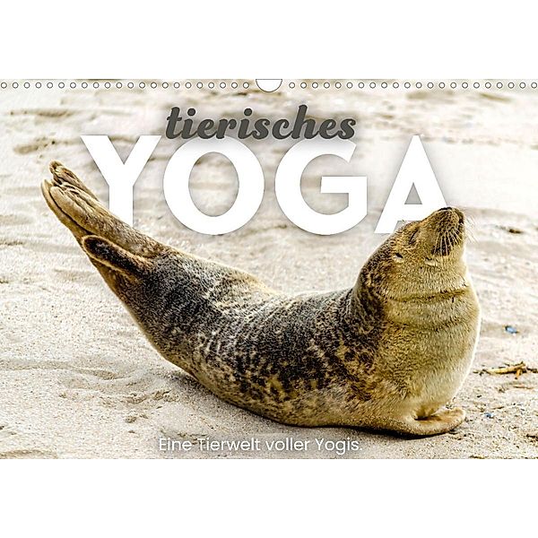 Tierisches Yoga - Eine Tierwelt voller Yogis. (Wandkalender 2023 DIN A3 quer), SF