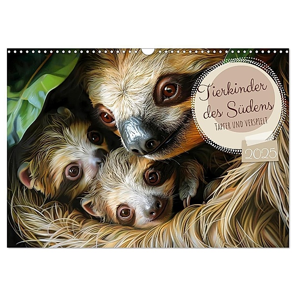 Tierkinder des Südens (Wandkalender 2025 DIN A3 quer), CALVENDO Monatskalender, Calvendo, Daniela Tapper