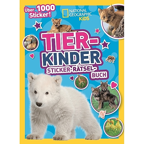 Tierkinder Sticker-Rätsel-Buch