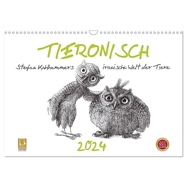 TIERONISCH (Wandkalender 2024 DIN A3 quer), CALVENDO Monatskalender, Stefan Kahlhammer