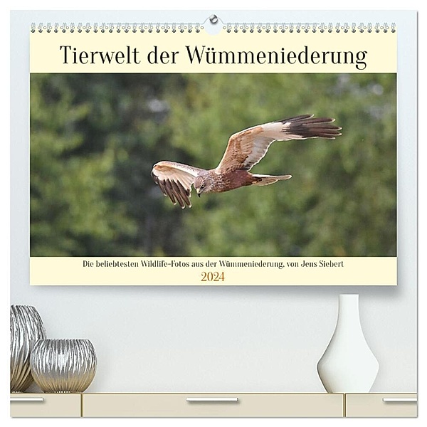 Tierwelt der Wümmeniederung (hochwertiger Premium Wandkalender 2024 DIN A2 quer), Kunstdruck in Hochglanz, Jens Siebert
