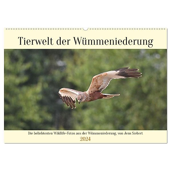 Tierwelt der Wümmeniederung (Wandkalender 2024 DIN A2 quer), CALVENDO Monatskalender, Jens Siebert