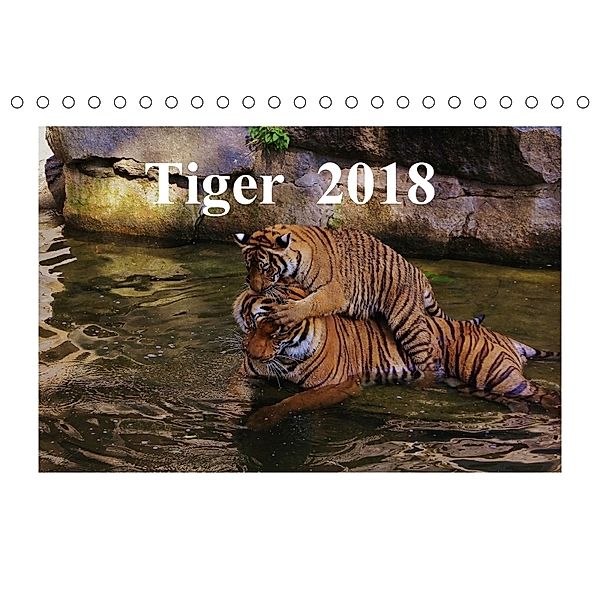 Tiger 2018 (Tischkalender 2018 DIN A5 quer), Jörg Hennig