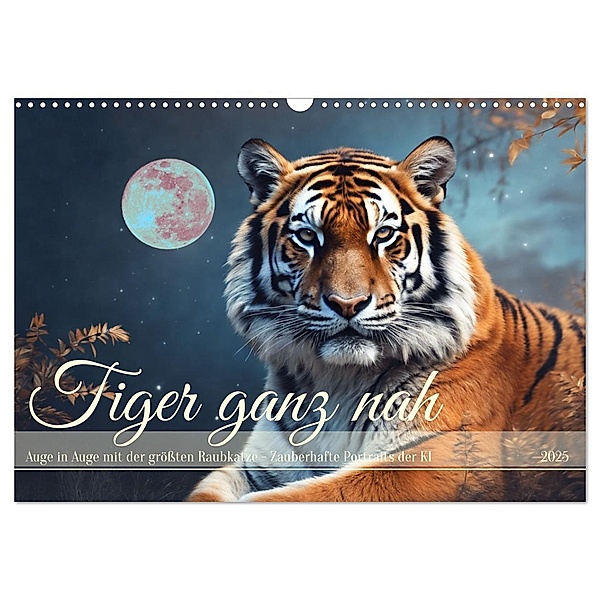 Tiger ganz nah (Wandkalender 2025 DIN A3 quer), CALVENDO Monatskalender, Calvendo, Claudia Kleemann