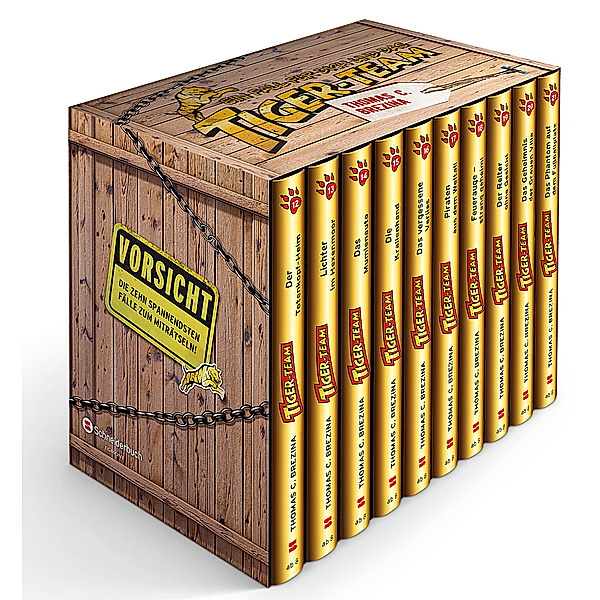 Tiger-Team-Premiumbox, 10 Bände, Thomas Brezina