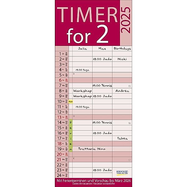 Timer for 2 Lifestyle 2025