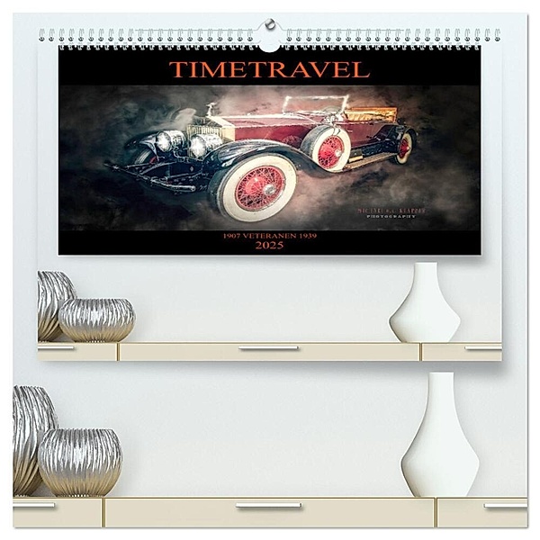 TIMETRAVEL (hochwertiger Premium Wandkalender 2025 DIN A2 quer), Kunstdruck in Hochglanz, Calvendo, Michael O.A. Klapper