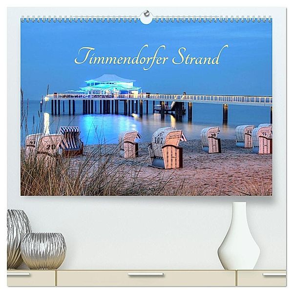 Timmendorfer Strand (hochwertiger Premium Wandkalender 2024 DIN A2 quer), Kunstdruck in Hochglanz, Joachim Hasche