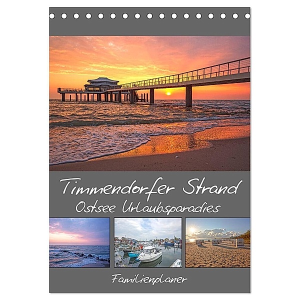 Timmendorfer Strand - Ostsee Urlaubsparadies (Tischkalender 2024 DIN A5 hoch), CALVENDO Monatskalender, Andrea Potratz