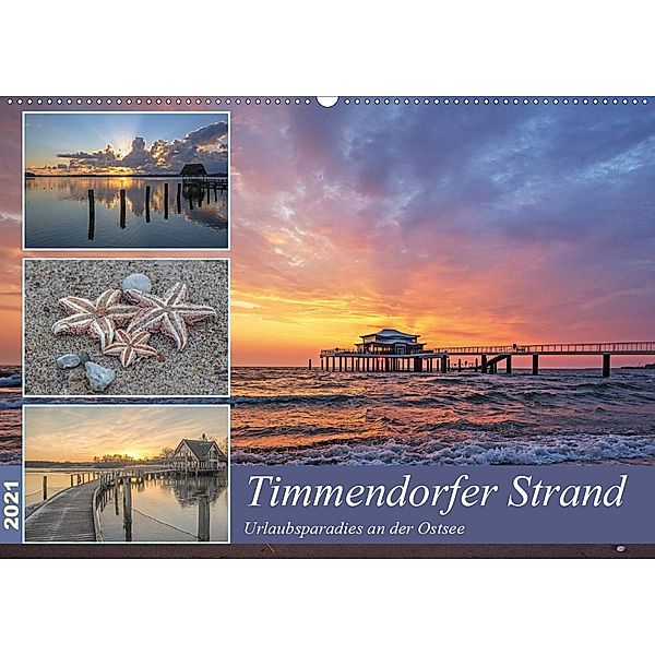 Timmendorfer Strand - Urlaubsparadies an der Ostsee (Wandkalender 2021 DIN A2 quer), Andrea Potratz