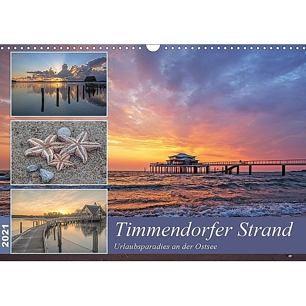 Timmendorfer Strand - Urlaubsparadies an der Ostsee (Wandkalender 2021 DIN A3 quer), Andrea Potratz