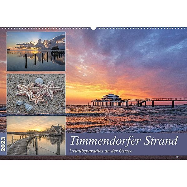 Timmendorfer Strand - Urlaubsparadies an der Ostsee (Wandkalender 2023 DIN A2 quer), Andrea Potratz