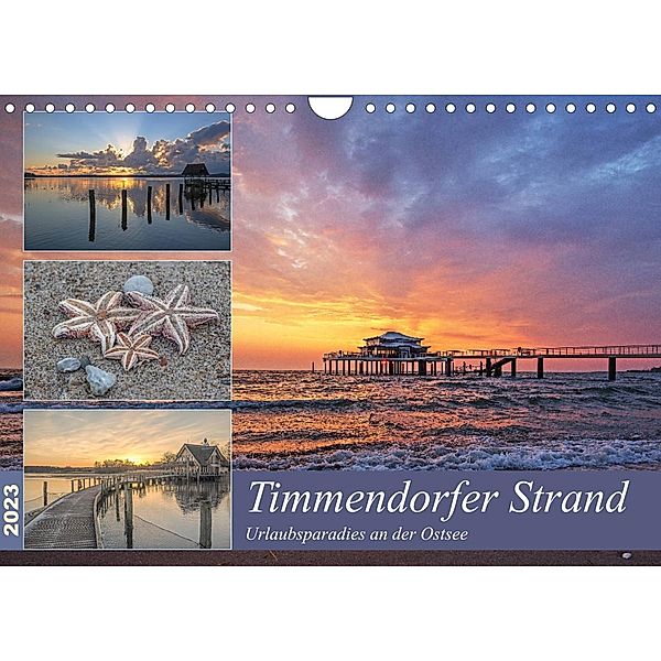 Timmendorfer Strand - Urlaubsparadies an der Ostsee (Wandkalender 2023 DIN A4 quer), Andrea Potratz