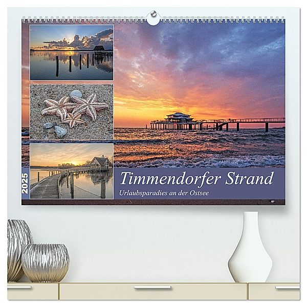 Timmendorfer Strand - Urlaubsparadies an der Ostsee (hochwertiger Premium Wandkalender 2025 DIN A2 quer), Kunstdruck in Hochglanz, Calvendo, Andrea Potratz