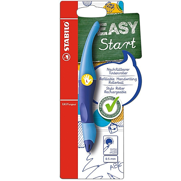 STABILO® Tintenroller STABILO® EASYoriginal für Linkshänder in blau