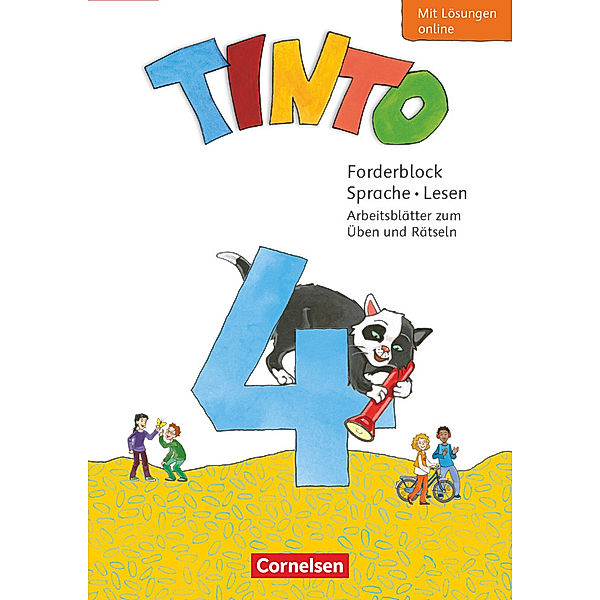 Tinto Sprachlesebuch 2-4 - Neubearbeitung 2019 - 4. Schuljahr Forderblock Sprache und Lesen - Arbeitsblätter zum Üben und Rätseln mit Lösungen