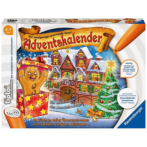 tiptoi Adventskalender - Wo versteckt sich der Mandelmann?