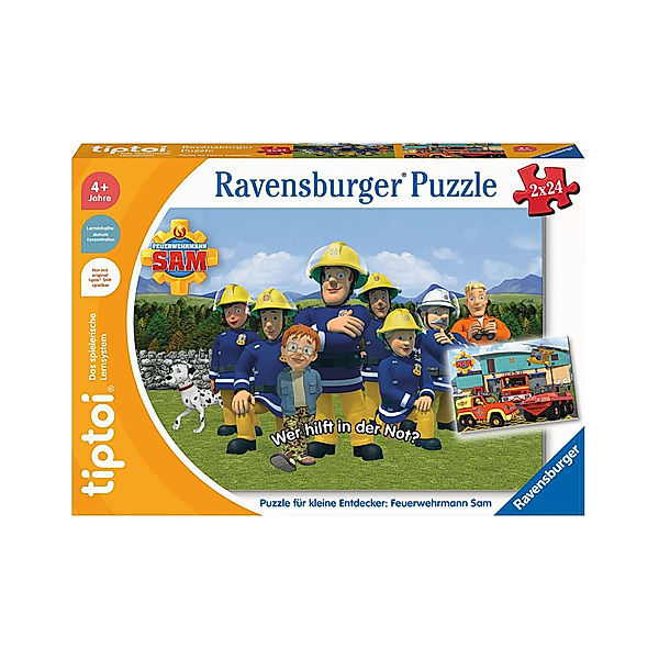 Ravensburger Verlag tiptoi® Puzzle für kleine Entdecker: Feuerwehrmann Sam