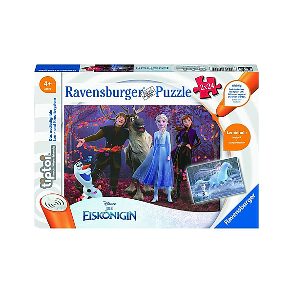 Ravensburger Verlag tiptoi-Puzzle PUZZLE FÜR KLEINE ENTDECKER - DIE EISKÖNIGIN 2x24-teilig
