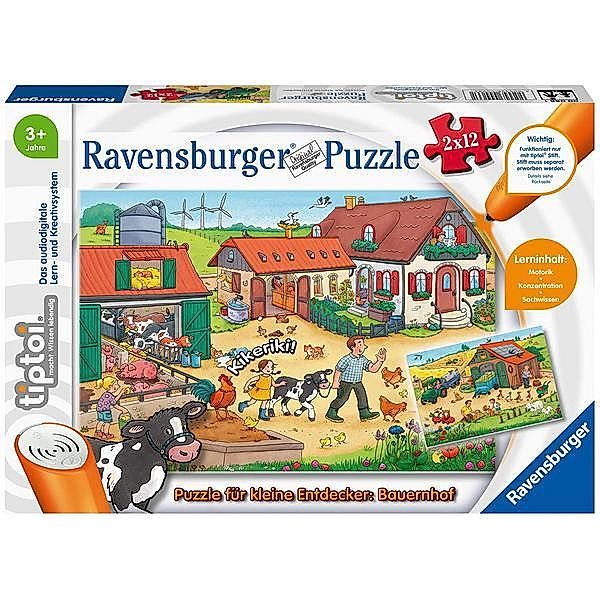 Ravensburger Verlag tiptoi®: Ravensburger tiptoi 00066 Puzzle für kleine Entdecker: Bauernhof, Puzzl