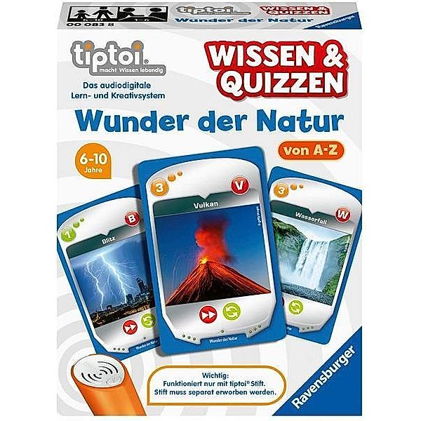 Ravensburger Verlag tiptoi®: Ravensburger tiptoi 00083 Wissen und Quizzen: Wunder der Natur, Quizspi