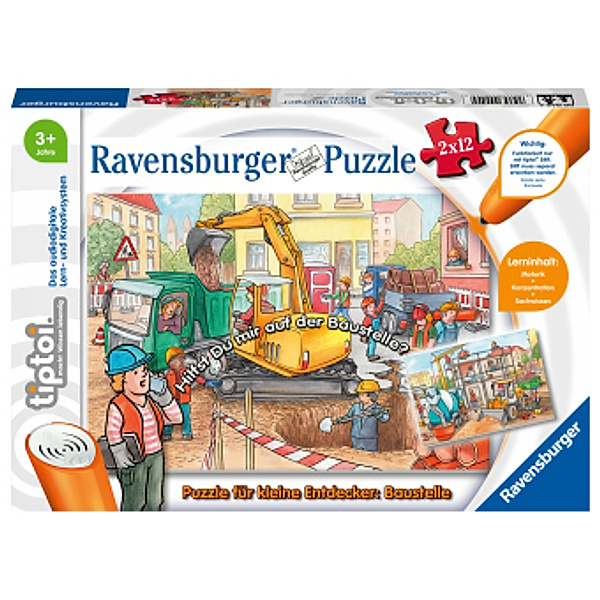 Ravensburger Verlag tiptoi®: Ravensburger tiptoi Spiel 00049 Puzzle für kleine Entdecker: Baustelle