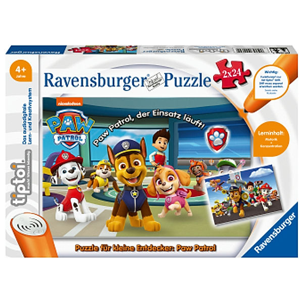 Ravensburger Verlag tiptoi®: Ravensburger tiptoi Spiel 00069 Puzzle für kleine Entdecker: Paw Patrol