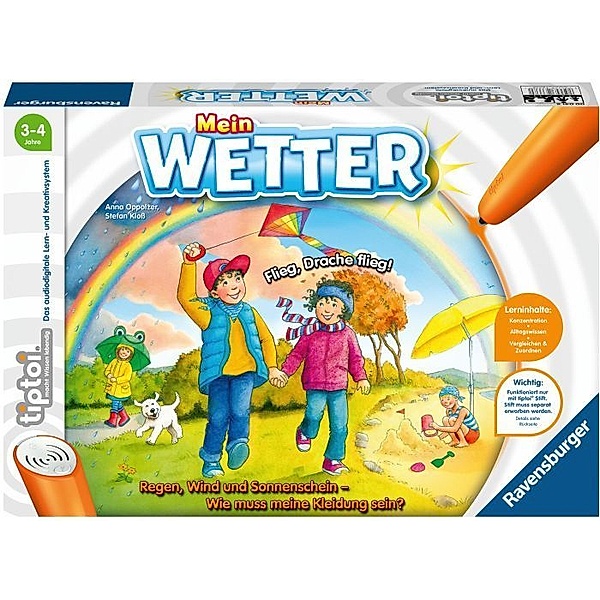 Ravensburger Verlag tiptoi®: Ravensburger tiptoi Spiel 00074 Mein Wetter - Lernspiel von Ravensburge, Anna Oppolzer, Stefan Kloß