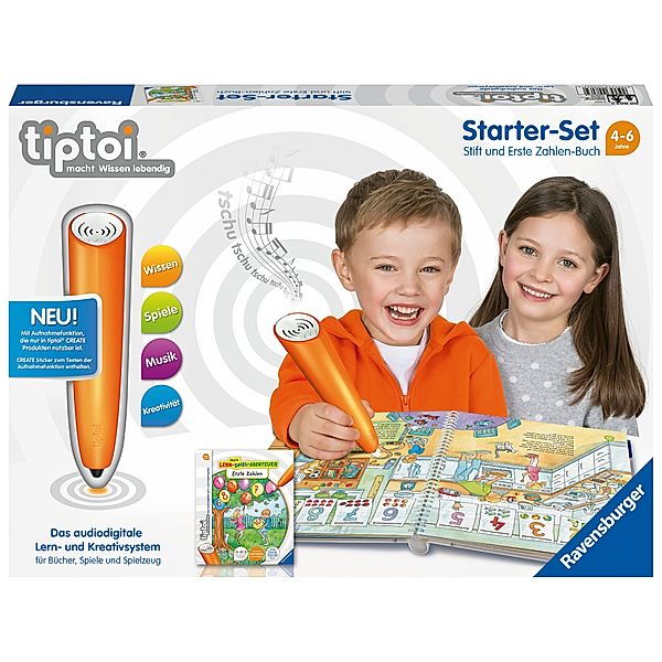 Ravensburger Verlag tiptoi Starter-Set Mein Lern-Spiel-Abenteuer: Erste Zahlen