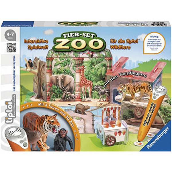 tiptoi®: Tier-Set Zoo, tiptoi Spielfigur mit Steuerungskarte