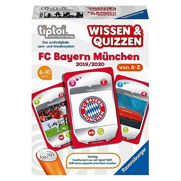 tiptoi®: tiptoi® Wissen & Quizzen, FC Bayern München 2019/ 2020 (Spiel-Zubehör)