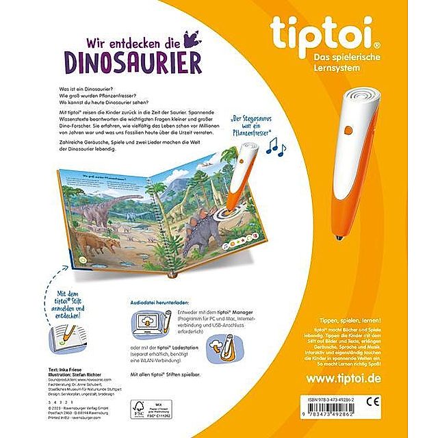 tiptoi® Wir entdecken die Dinosaurier Buch versandkostenfrei - Weltbild.at