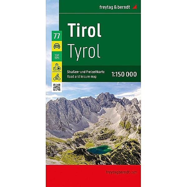 Tirol, Straßen- und Freizeitkarte 1:150.000, freytag & berndt