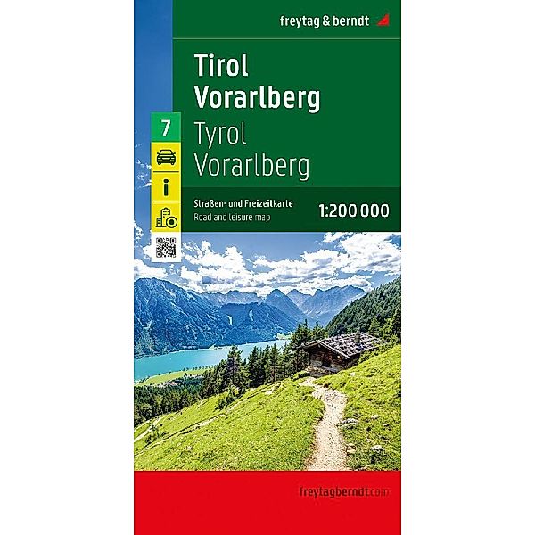 Tirol - Vorarlberg, Strassen- und Freizeitkarte 1:200.000, freytag & berndt