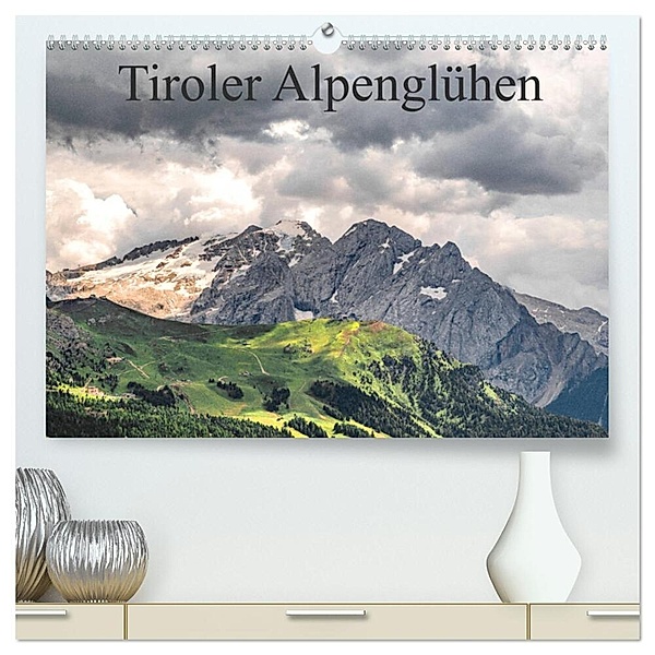 Tiroler Alpenglühen (hochwertiger Premium Wandkalender 2024 DIN A2 quer), Kunstdruck in Hochglanz, Björn Reiss