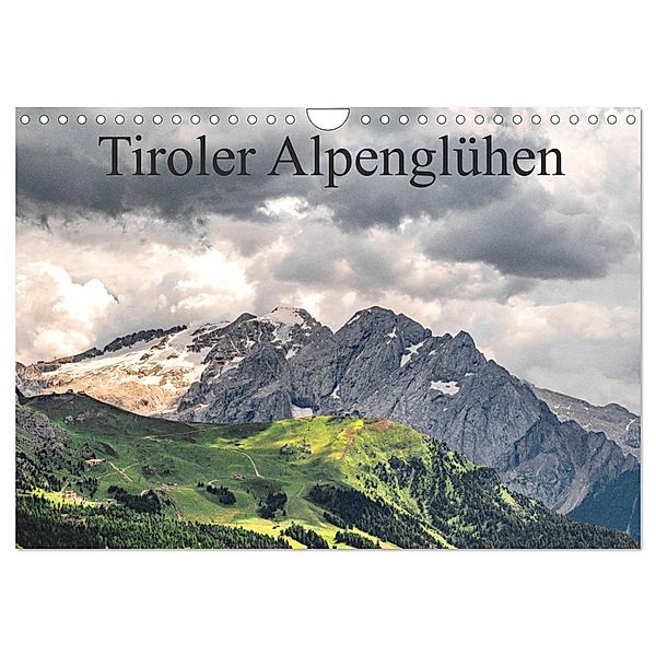 Tiroler Alpenglühen (Wandkalender 2025 DIN A4 quer), CALVENDO Monatskalender, Calvendo, Björn Reiss