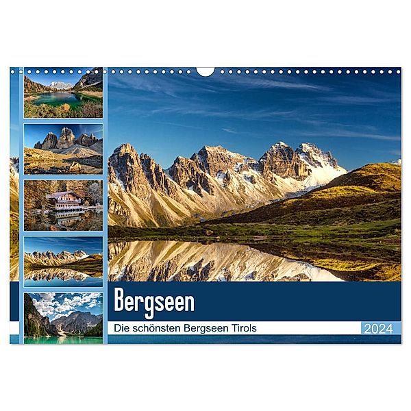 Tiroler Bergseen (Wandkalender 2024 DIN A3 quer), CALVENDO Monatskalender, Danijel Jovanovic - www.djphotography.at