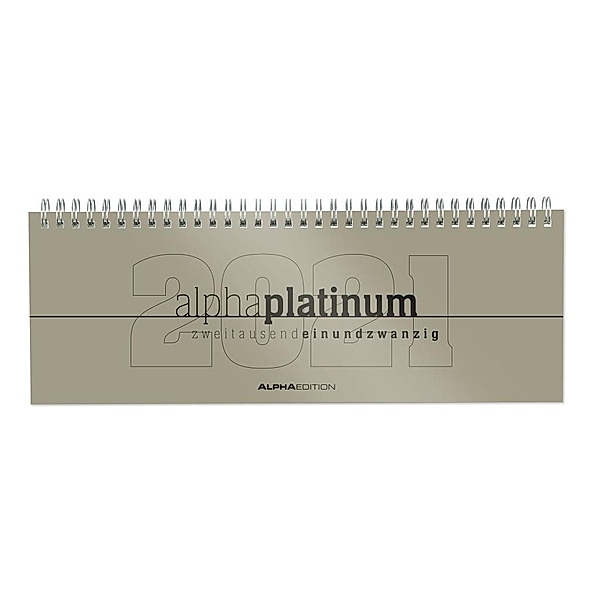 Tisch-Querkalender alpha platinum 2021