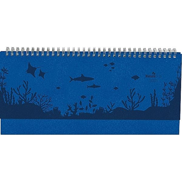 Tisch-Querkalender Nature Line Ocean 2023 - Tisch-Kalender - Büro-Kalender quer 29,7x13,5 cm - 1 Woche 2 Seiten - Umwelt