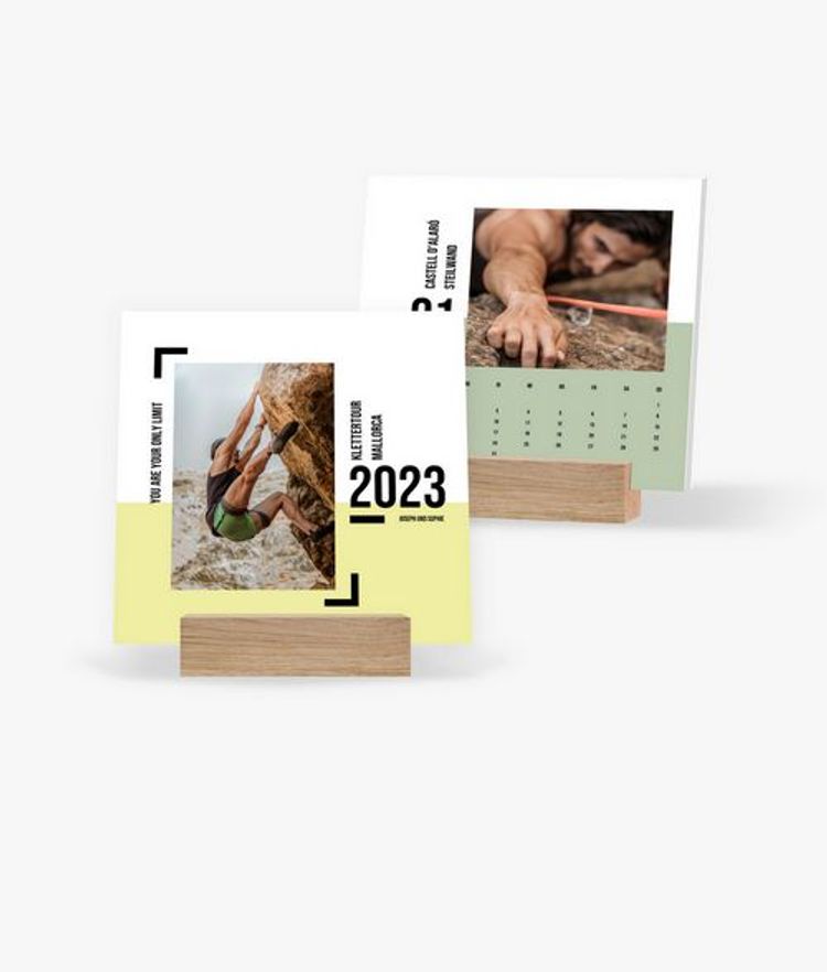 Tischkalender 2023 gestalten mit eigenen Fotos 14,5 x 14,5 cm im Design  Bold - Kalender bestellen