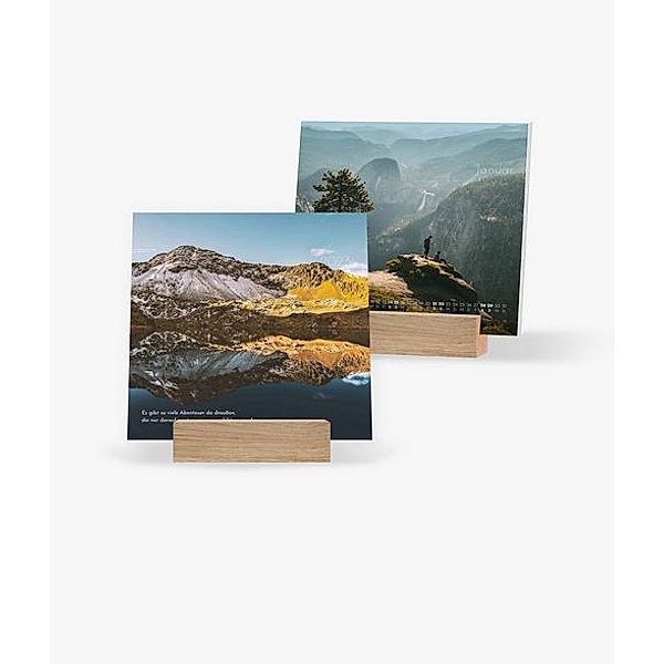 Tischkalender 2023 gestalten mit eigenen Fotos (14,5 x 14,5 cm) im Design Landscapes