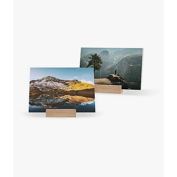 Tischkalender 2023 gestalten mit eigenen Fotos (A5 quer) im Design Landscapes