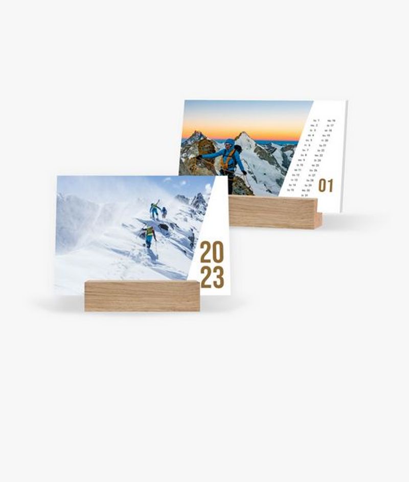 Tischkalender 2023 gestalten mit eigenen Fotos A6 Quer im Design Action