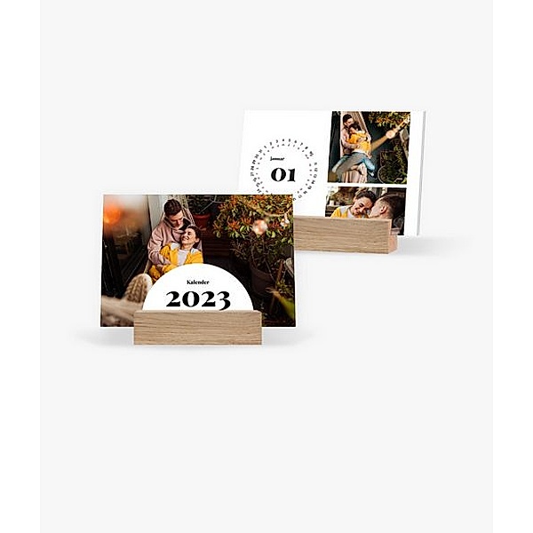 Tischkalender 2023 gestalten mit eigenen Fotos (A6 quer) im Design Zeit zu zweit