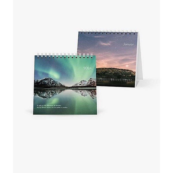 Tischkalender 2024 gestalten mit eigenen Fotos (14,5 x 14,5 cm) im Design Landscapes